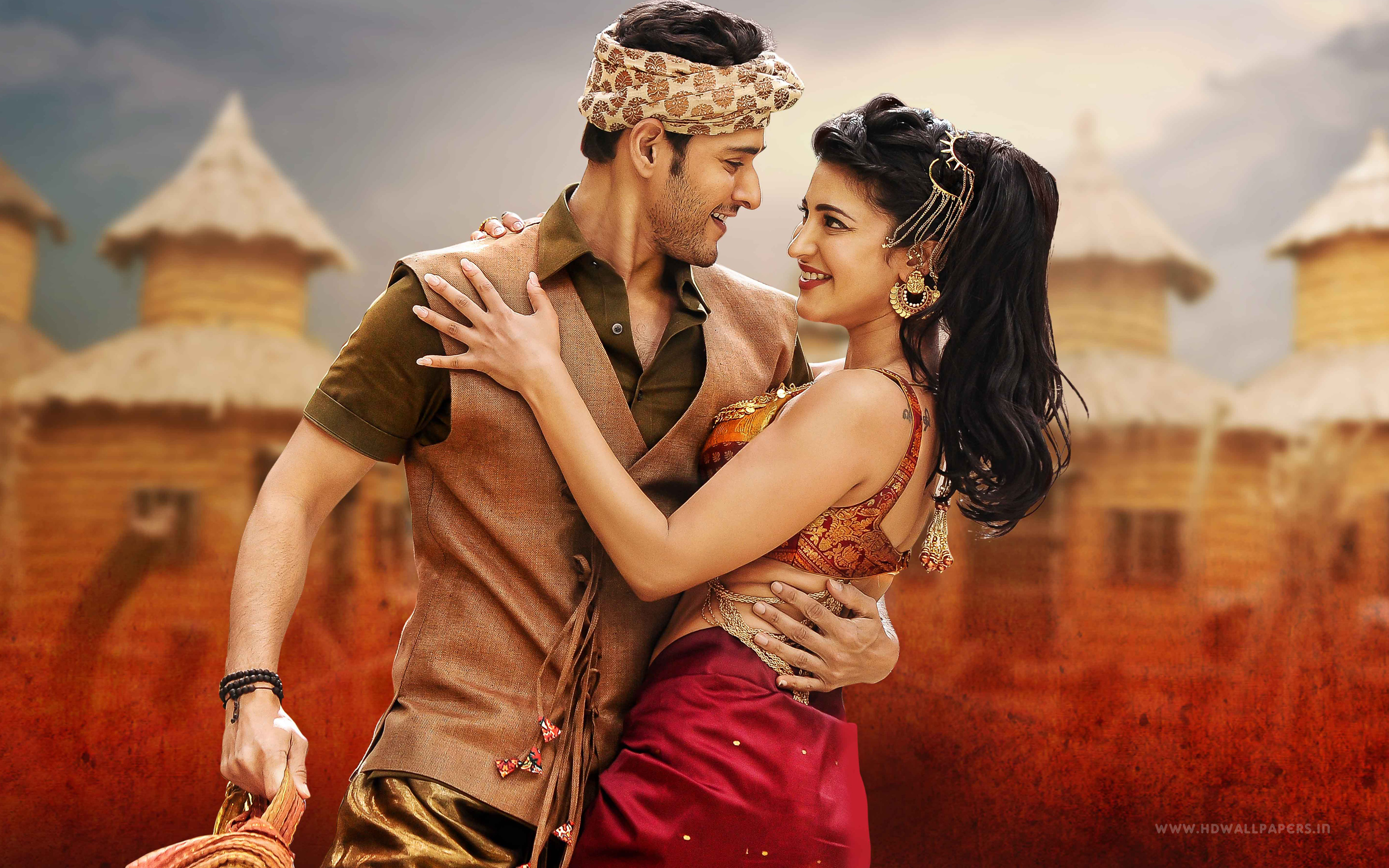 Mahesh Babu With Shruti Hassan - HD Wallpaper 