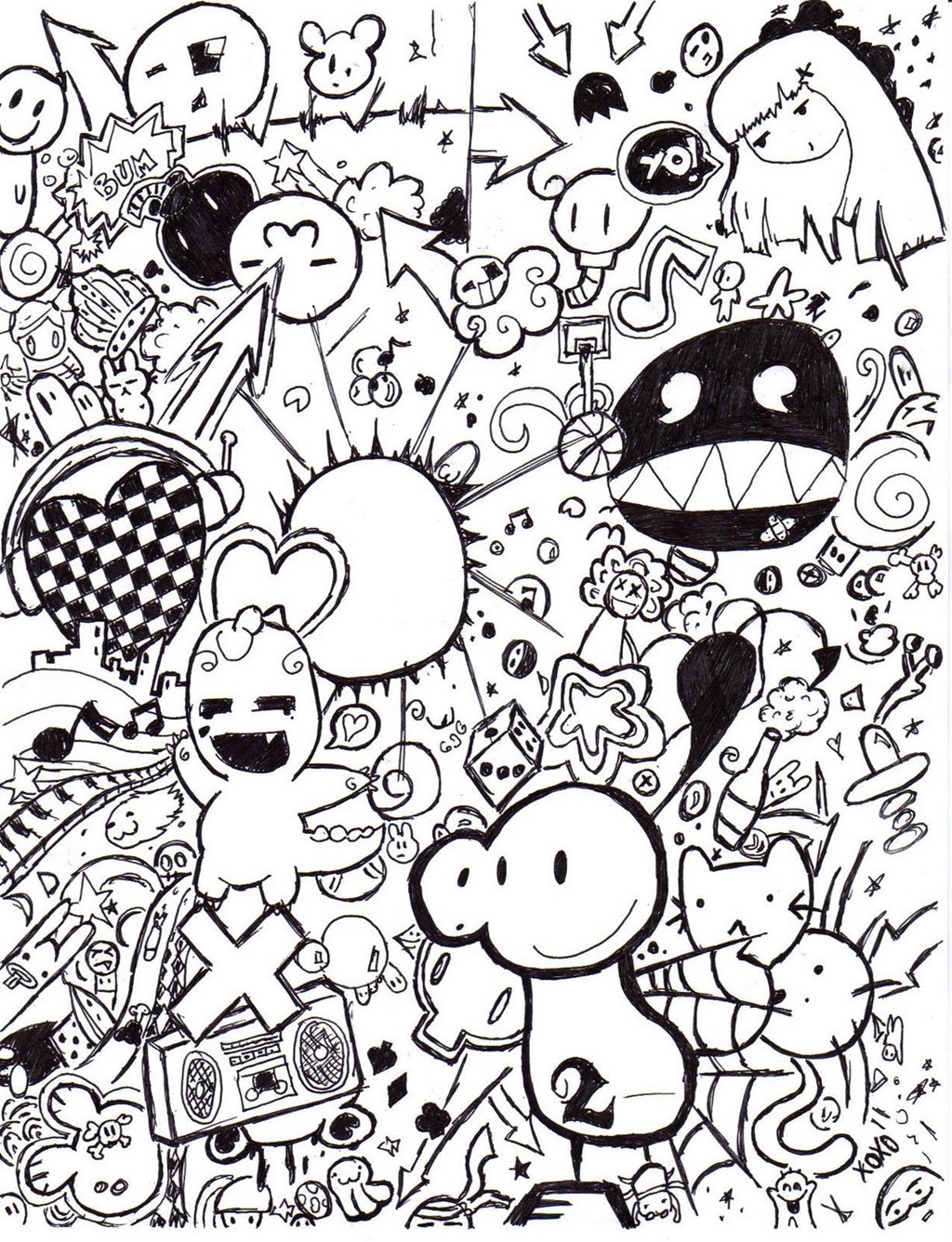 Doodle Art Wallpaper Phone - HD Wallpaper 