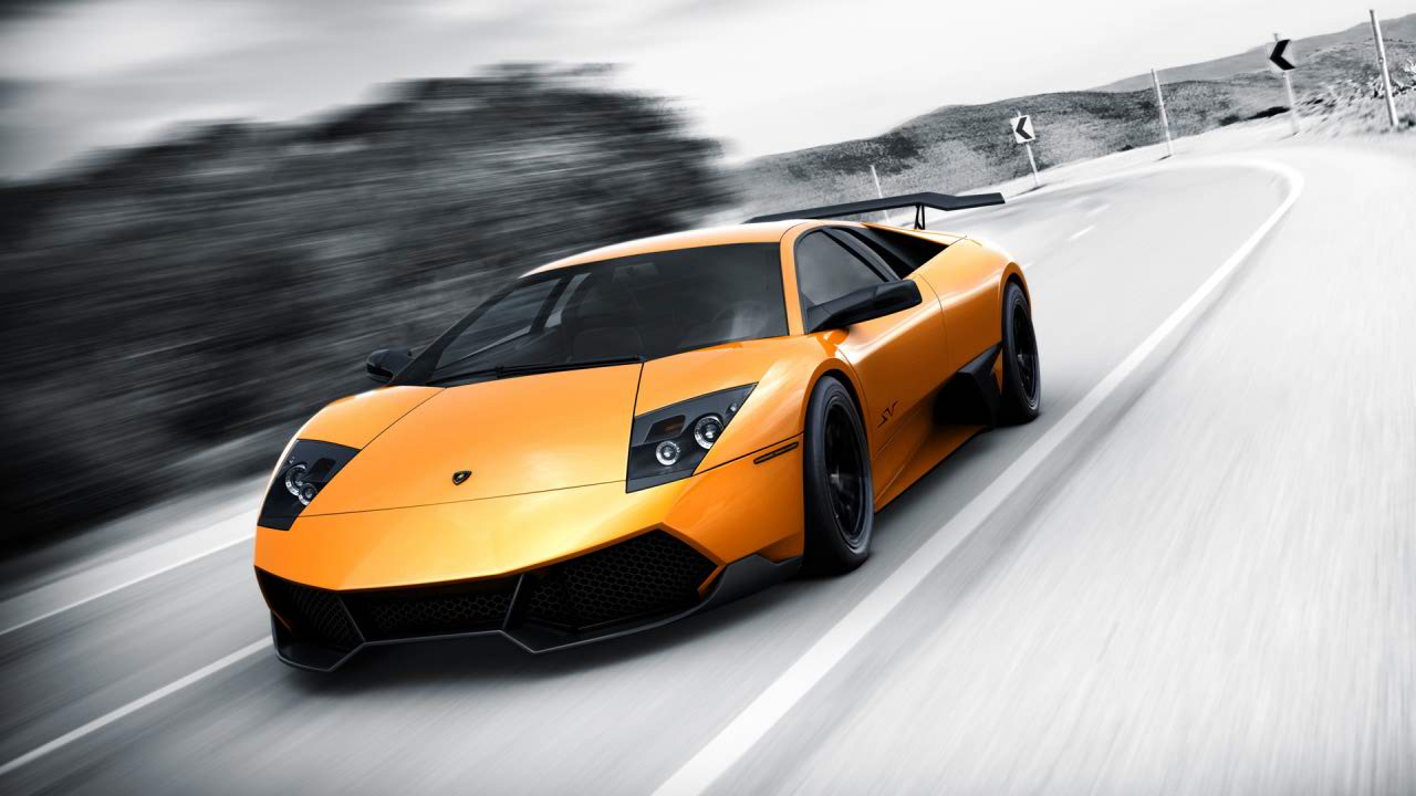Orange Car Wallpaper - Car Wallpaper For Tablet - HD Wallpaper 
