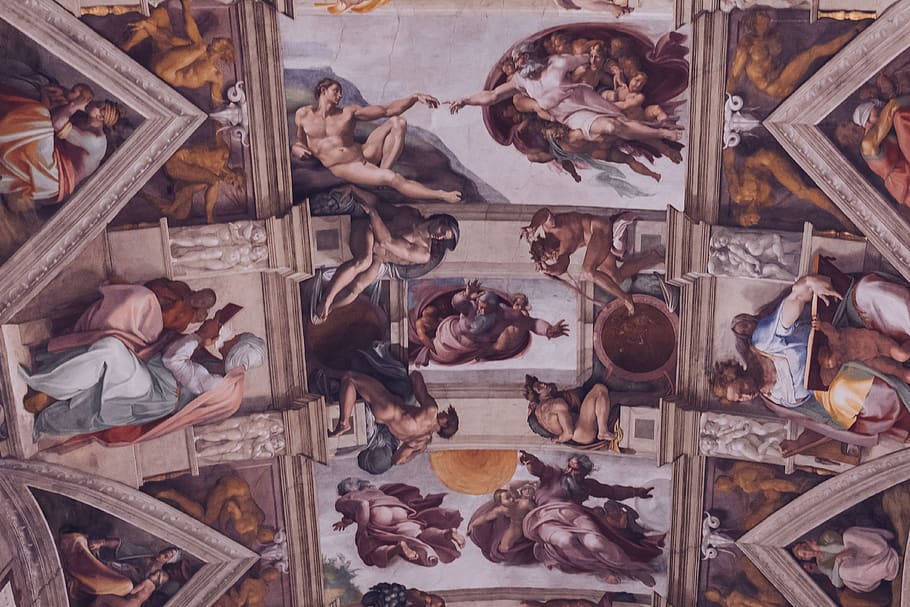 Art, Leonardo Da Vinci, Sistine Chapel, Vatican, City, - Sistine Chapel - HD Wallpaper 
