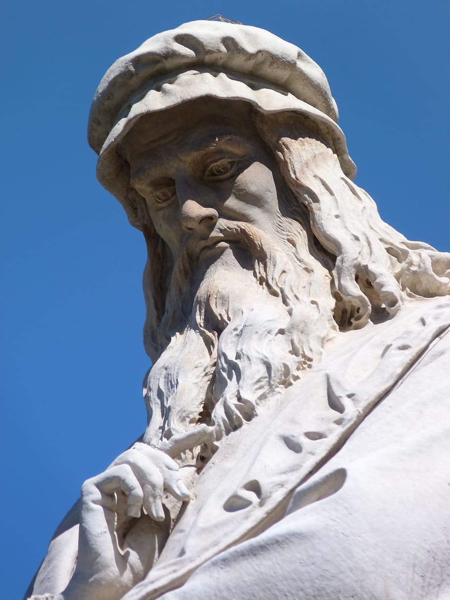 Sculpture, The Statue, The Art Of, Leonardo Da Vinci, - Leonardo Davinci En Esculturas - HD Wallpaper 