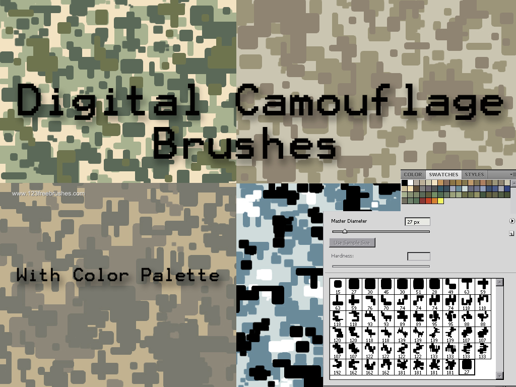 Digital Camouflage Pattern - Digital Camo Pattern Photoshop - HD Wallpaper 