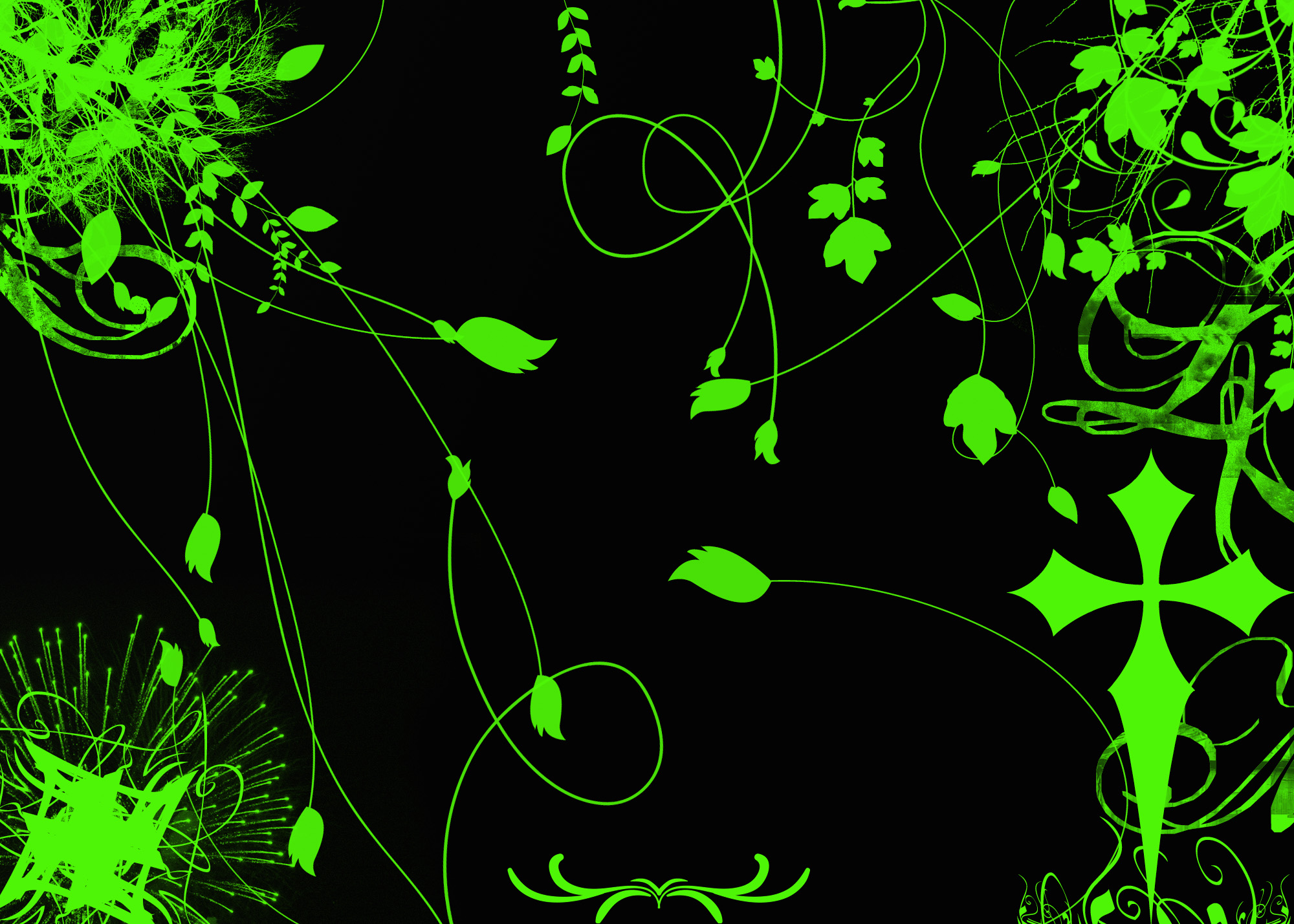 Green And Black Abstract Wallpaper 2 High Resolution - Abstract High  Resolution Green Background - 2000x1429 Wallpaper 