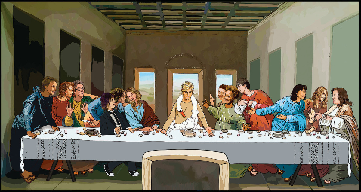 Bronwyn Lundberg, Lesbian Last Supper - Da Vinci Last Supper Parody - HD Wallpaper 
