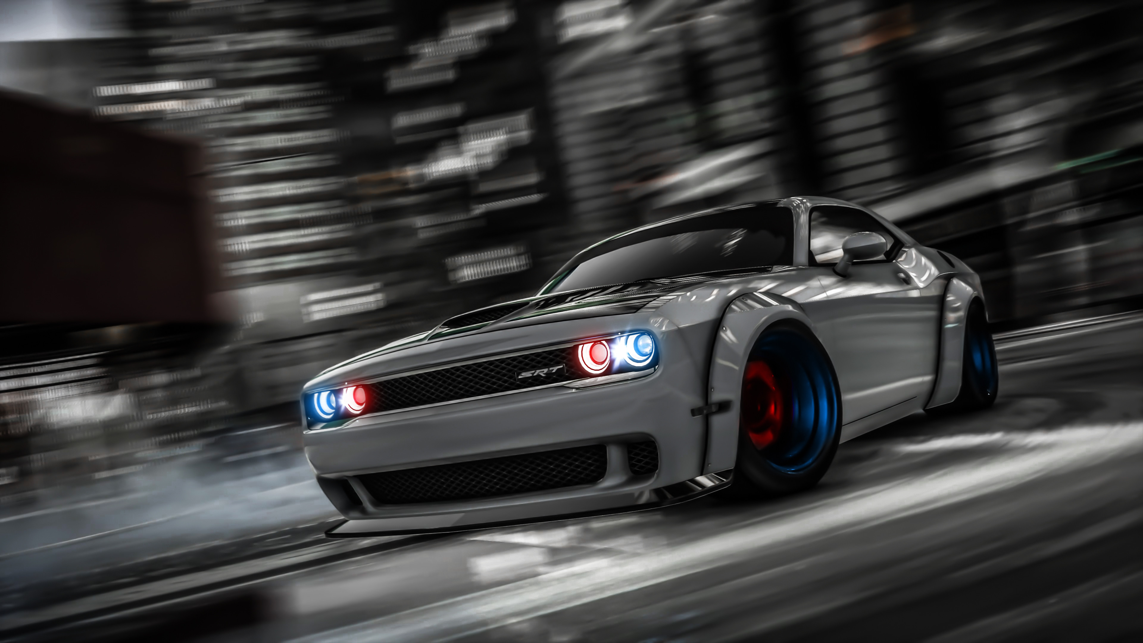 Dodge Challenger Wallpaper Drifting - HD Wallpaper 