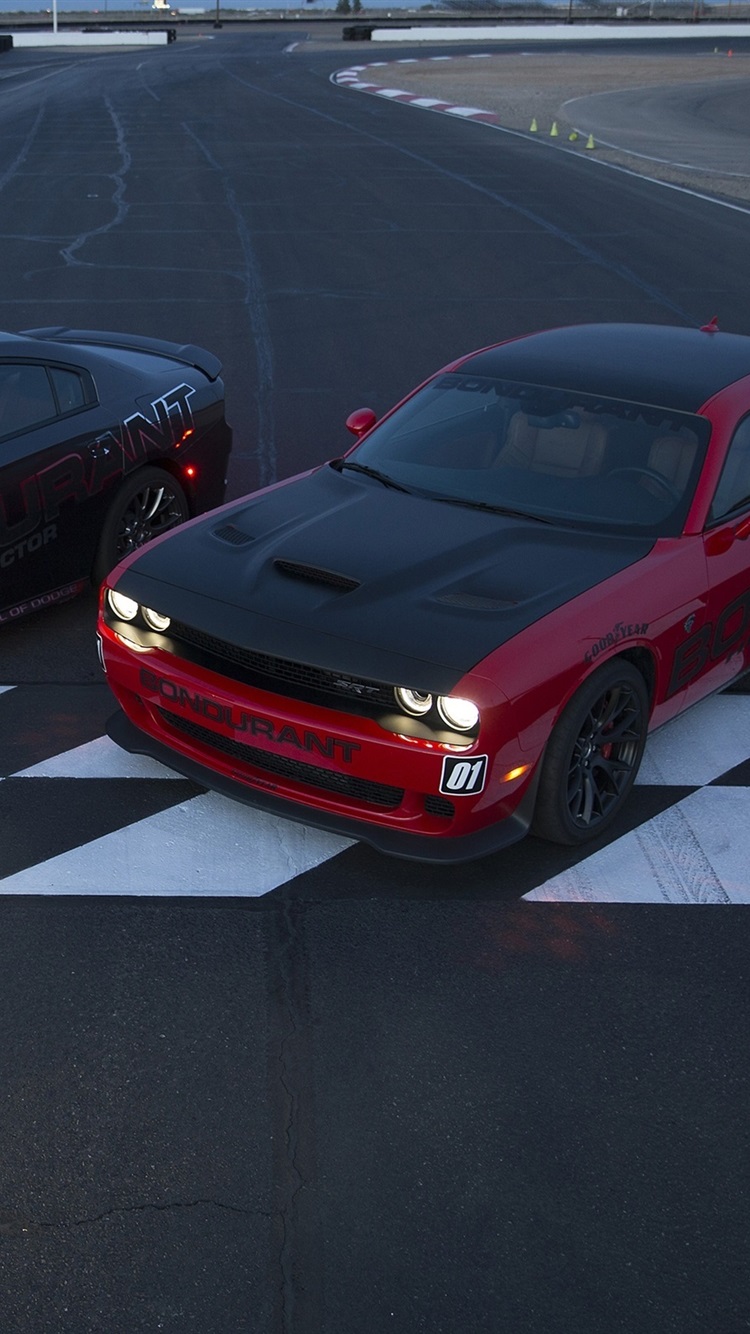 Iphone Wallpaper Dodge Challenger Srt Cars, Two Supercars - Gran Turismo Sport Hellcat - HD Wallpaper 