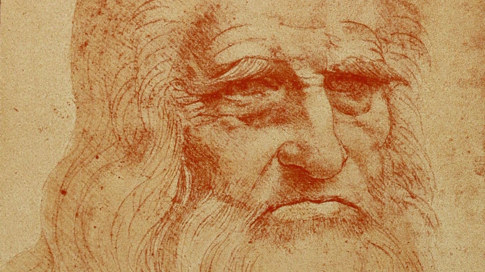 Leonardo Da Vinci Portrait Of A Man - HD Wallpaper 