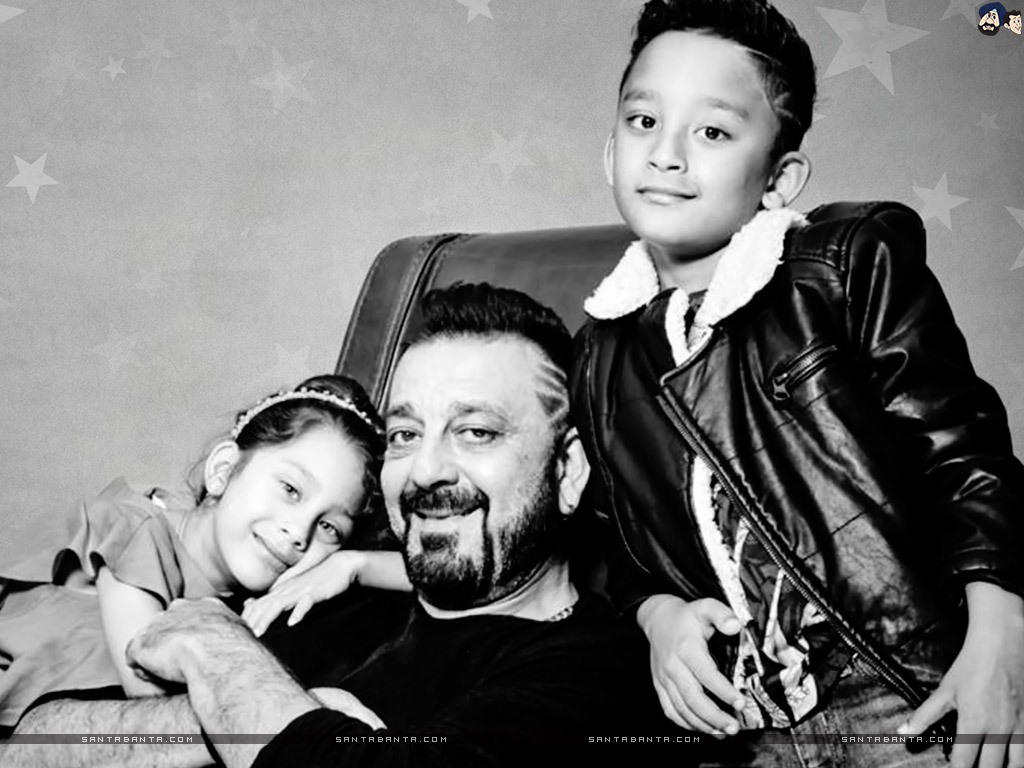 Sanjay Dutt Kids - HD Wallpaper 