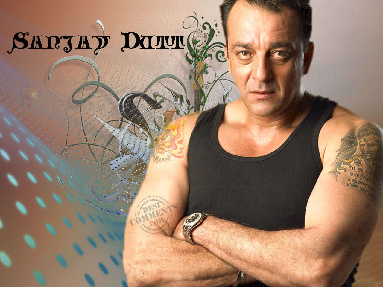 Sanjay Dutt Ke Wallpaper - Indian Film Stars Tattoo - HD Wallpaper 