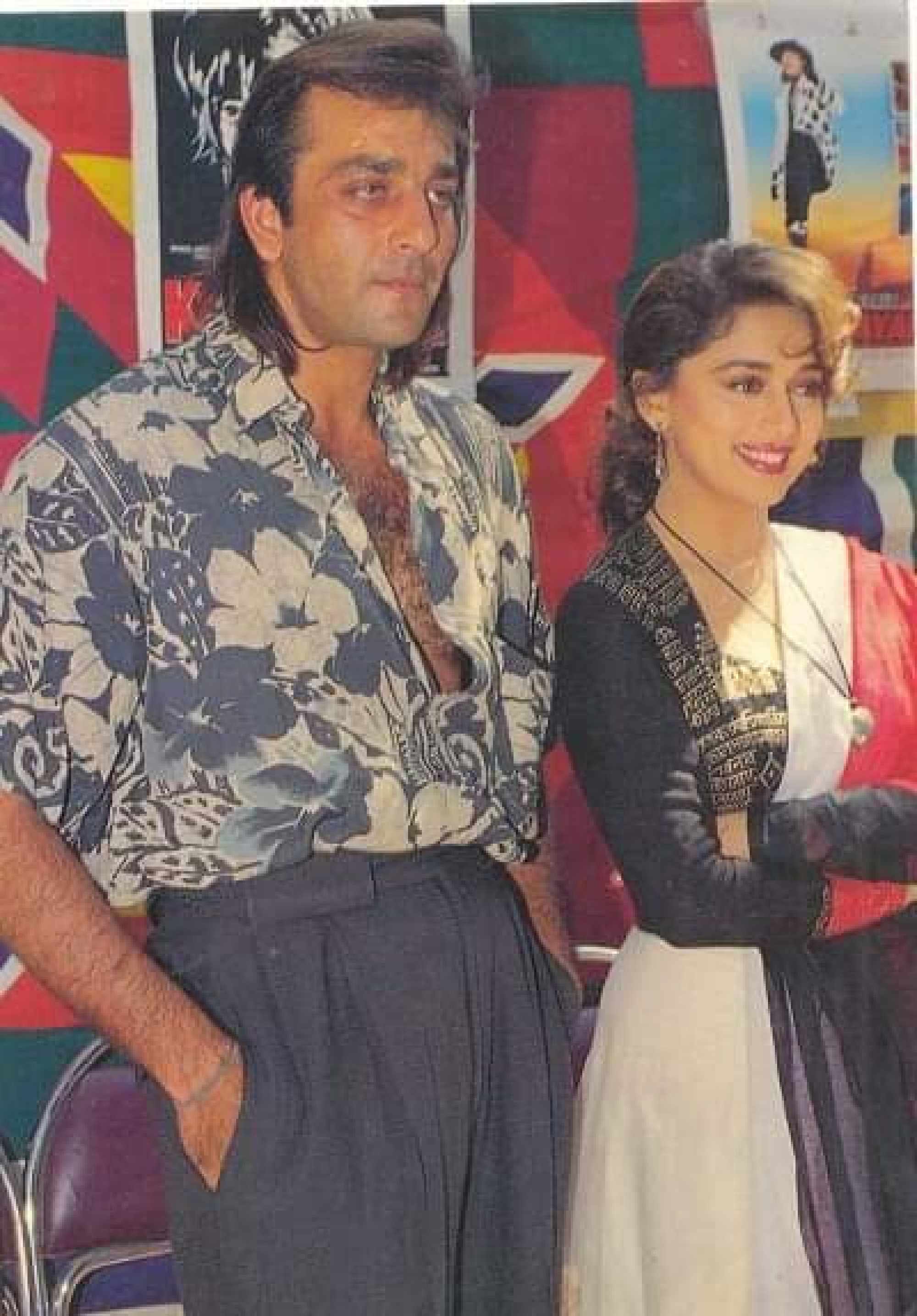 Sanjay Dutt Madhuri 93 - HD Wallpaper 