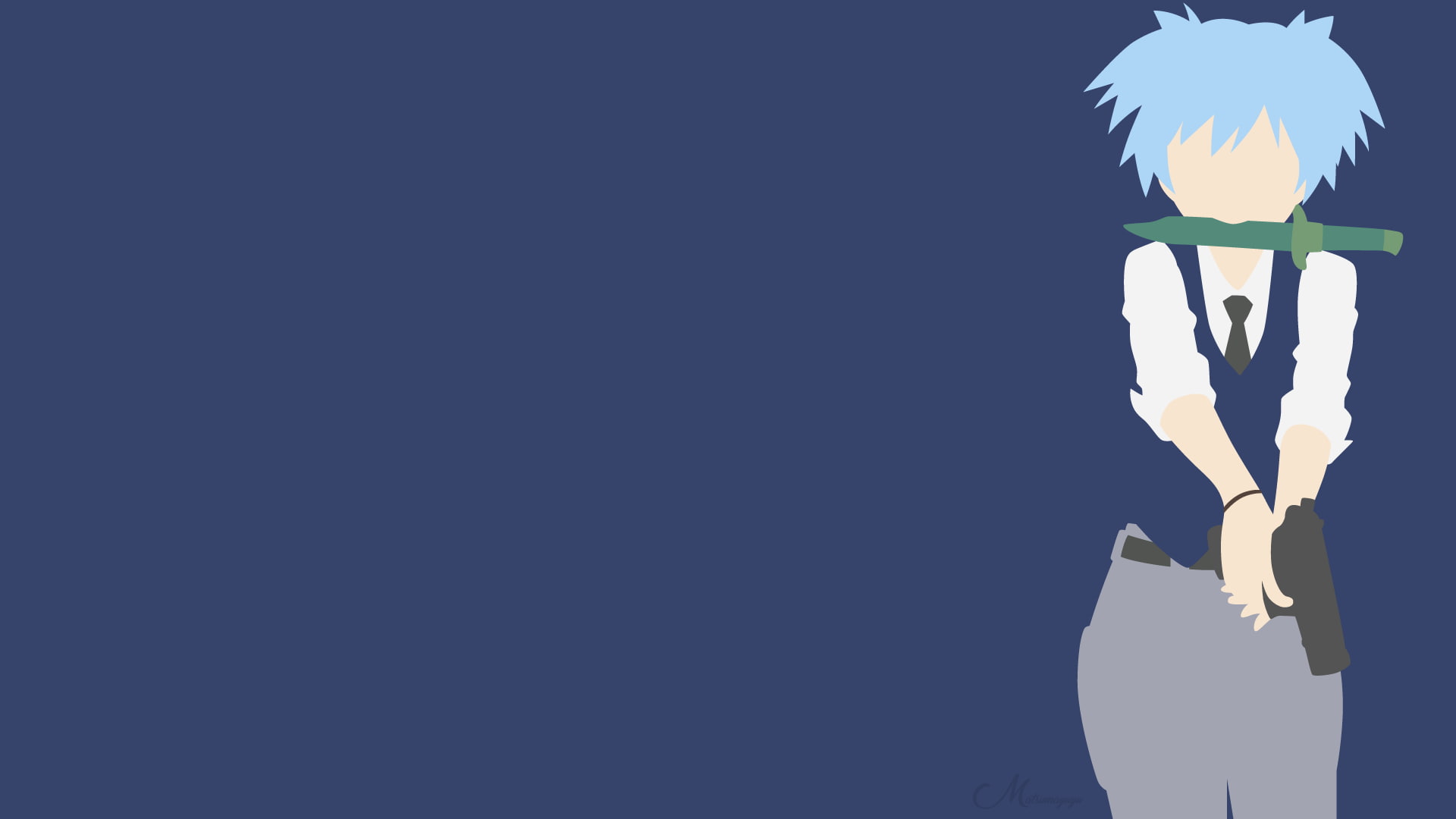 Nagisa Wallpaper Minimalist - HD Wallpaper 