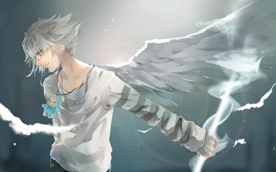 Anime Boy Wallpaper,anime Wallpapers Hd Wallpaper,boy - Anime Boy White Hair  - 970x606 Wallpaper - teahub.io