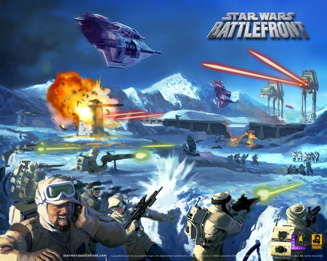 Battle Of Hoth - HD Wallpaper 