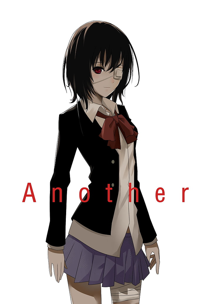 Another, Anime Girls, Misaki Mei, White Background, - Misakis Png - HD Wallpaper 