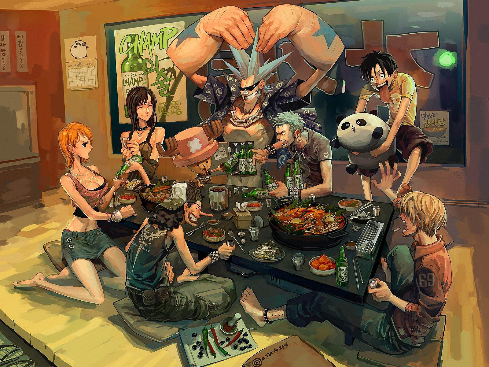 Zoro One Piece Family - HD Wallpaper 
