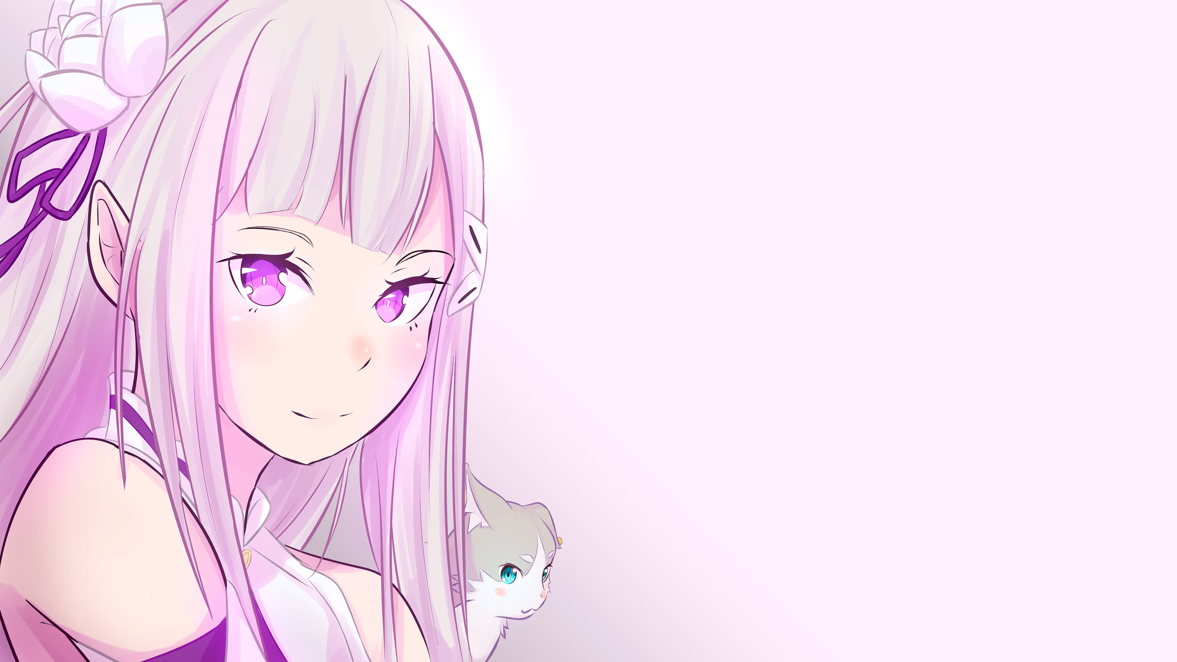 Rezero Starting Life In Another World Emilia Nendoroid 3840x2160 Wallpaper Teahub Io