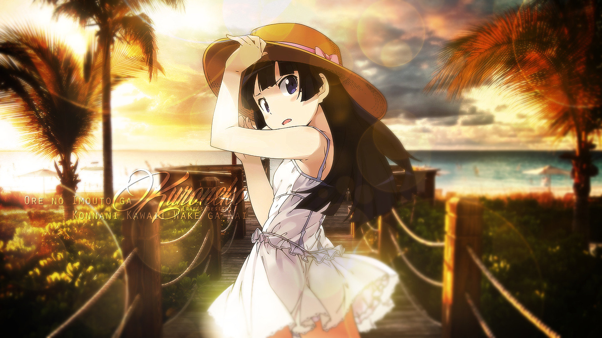 High Resolution Oreimo 1080p Background Id - Kuroneko Oreimo - HD Wallpaper 