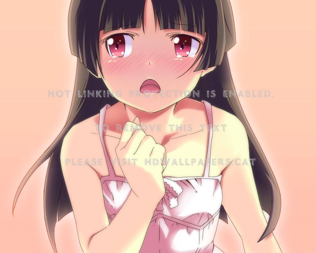 Kuroneko Imouto Blue Eyes Girl Kawaii Ore - Oreimo - HD Wallpaper 