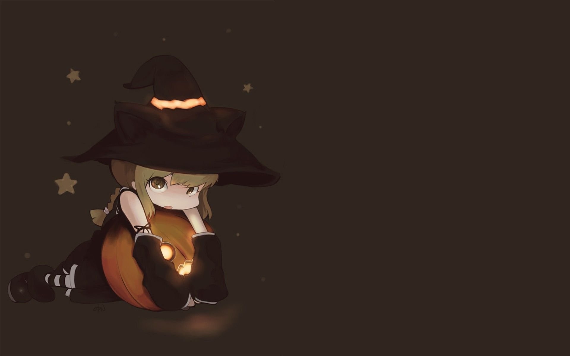 Halloween Witches Wallpapers Hd Wallpapers - Cute Halloween Background Anime - HD Wallpaper 