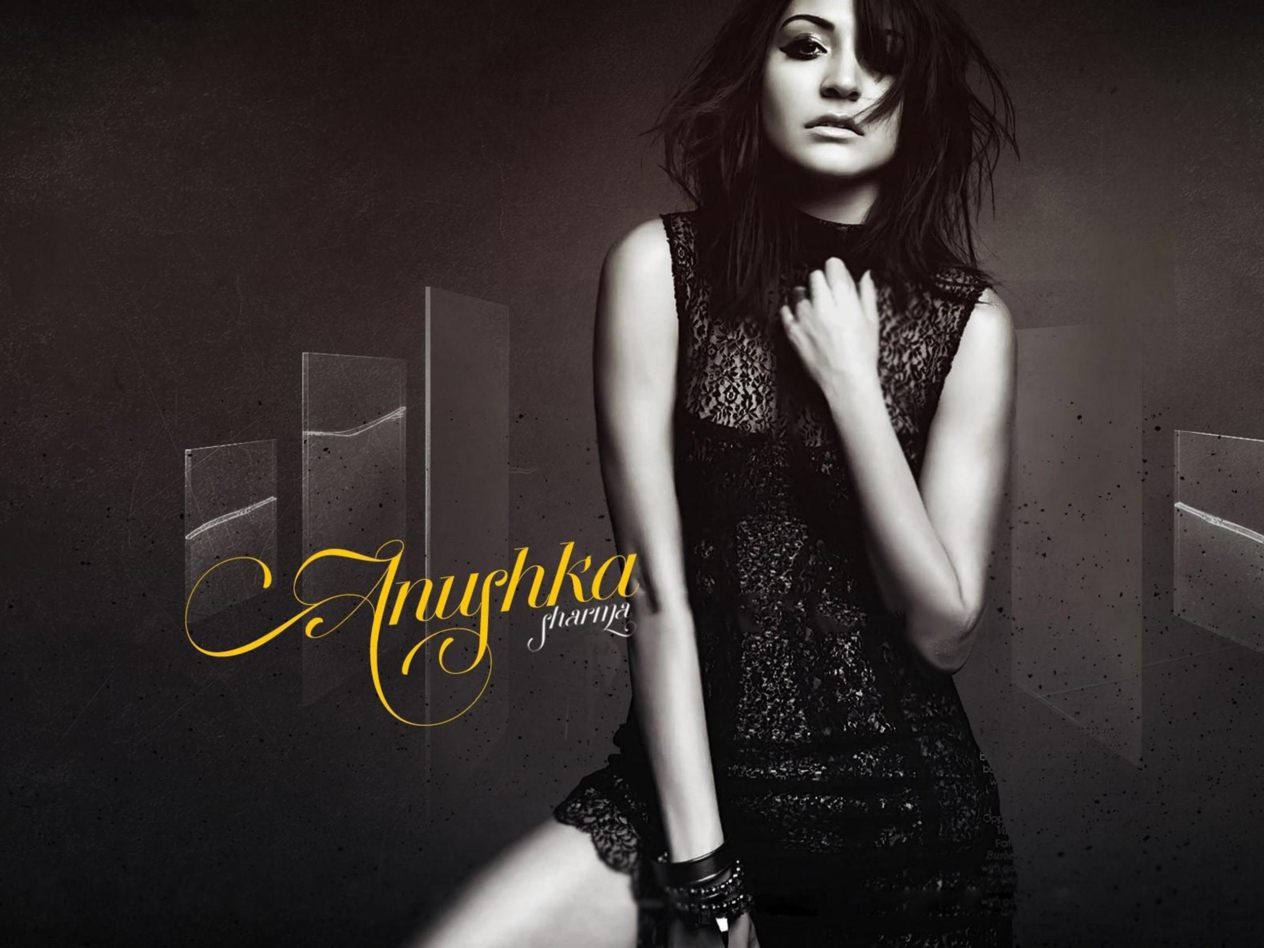 Bollywood Actress Anushka Sharma Latest Hot Photoshoot - Anuska Sharma Black And White - HD Wallpaper 