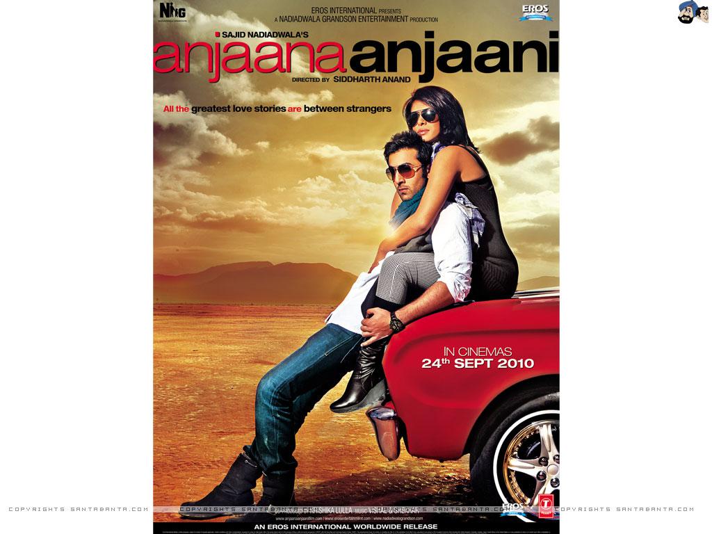 Anjaana Anjaani Bollywood Stars Wallpaper - Anjaana Anjaani Priyanka Chopra - HD Wallpaper 