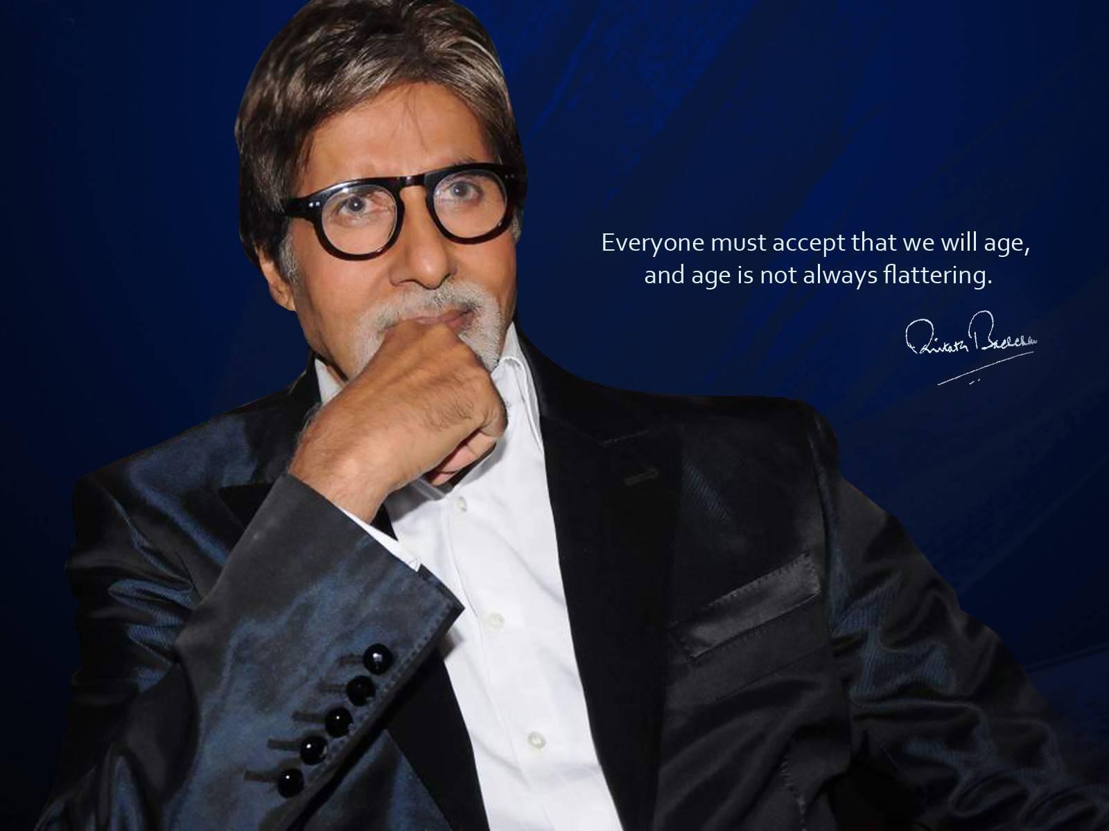 Hd Awesome Beautiful Quote Of Bollywood Actor Amitabh - Amitabh Bachchan Images Download Free - HD Wallpaper 
