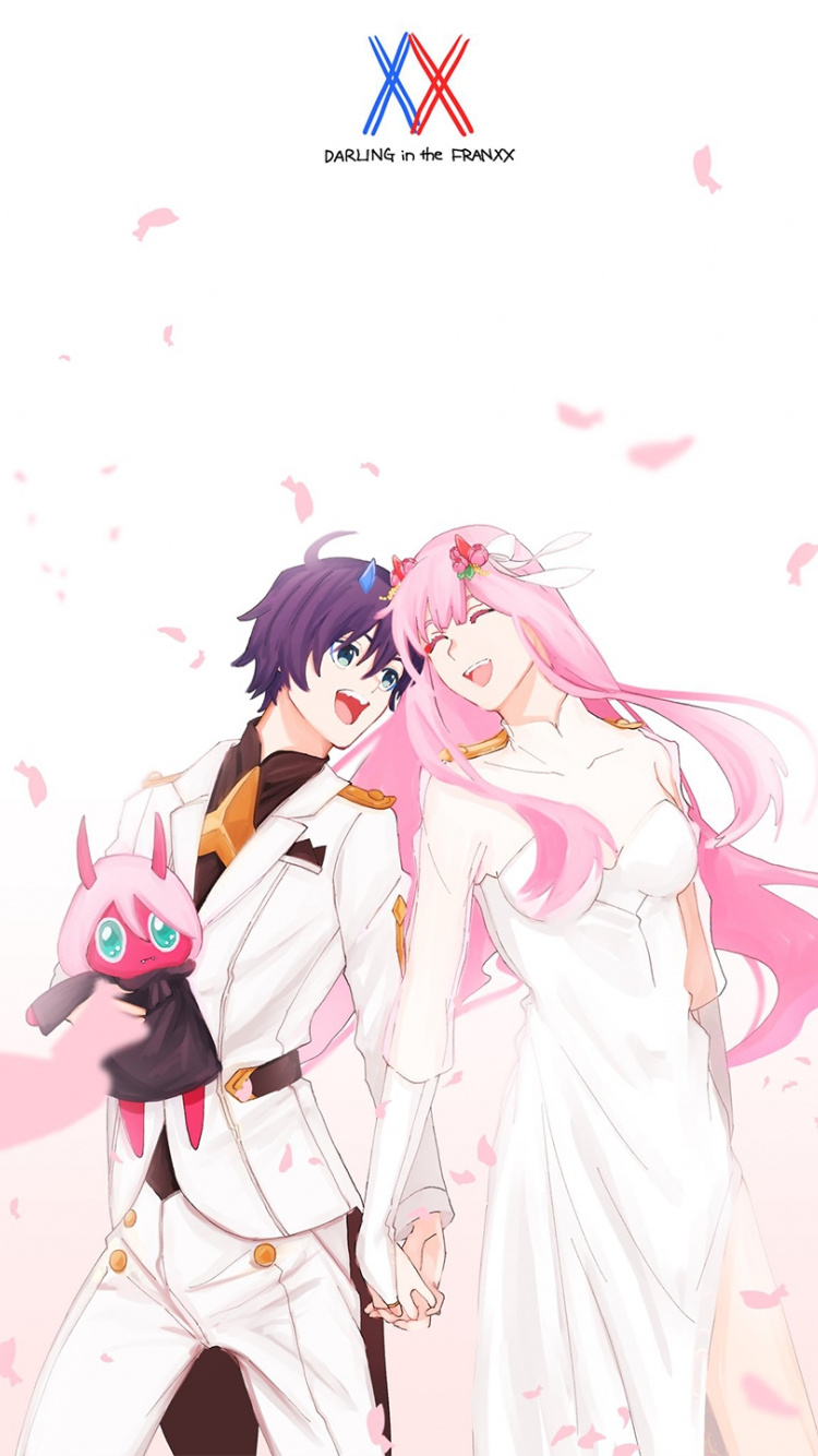 Hiro And Zero Two - HD Wallpaper 