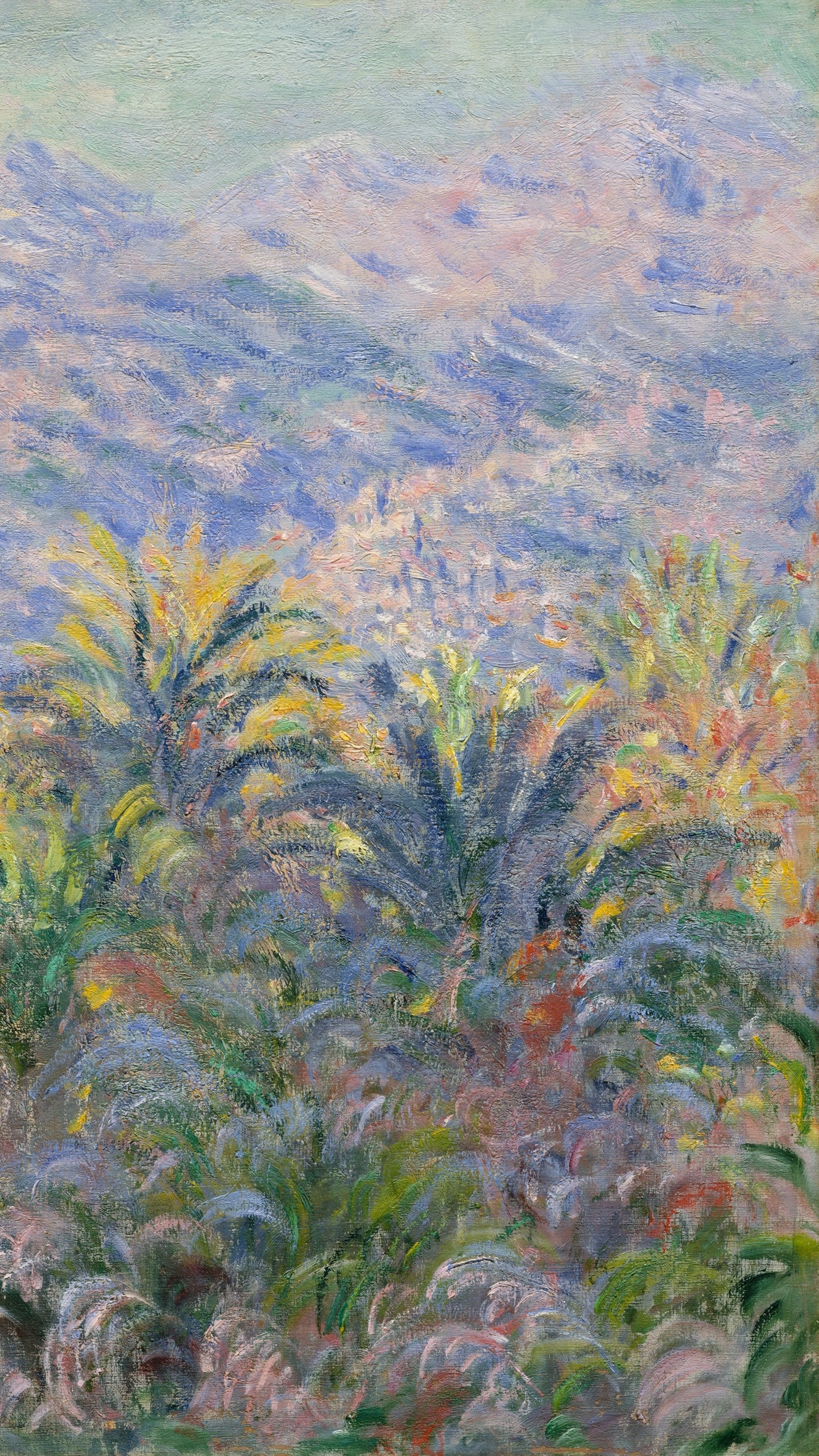Wallpaper Claude Monet, Palm Trees At Bordighera, Impressionism, - Palm Trees At Bordighera - HD Wallpaper 