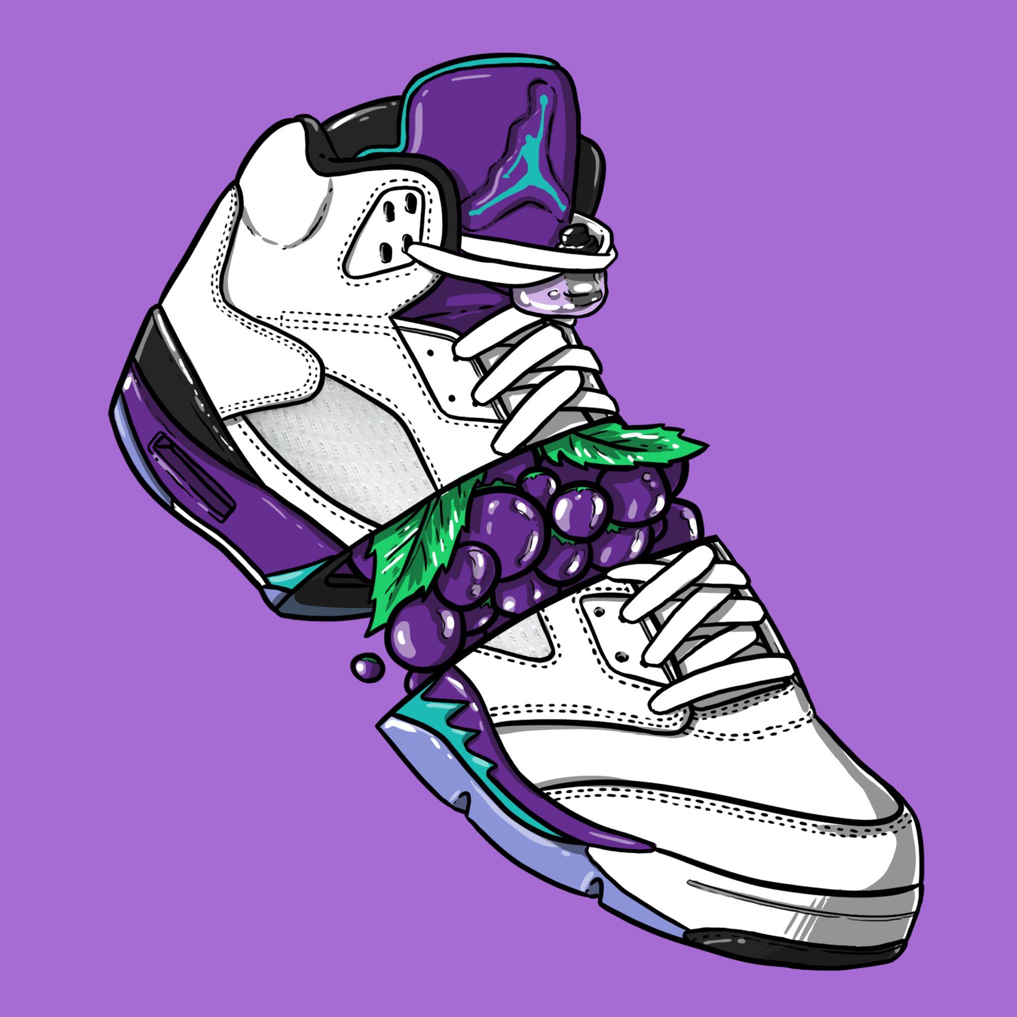 Sneaker Art - Sneaker Cartoons - HD Wallpaper 