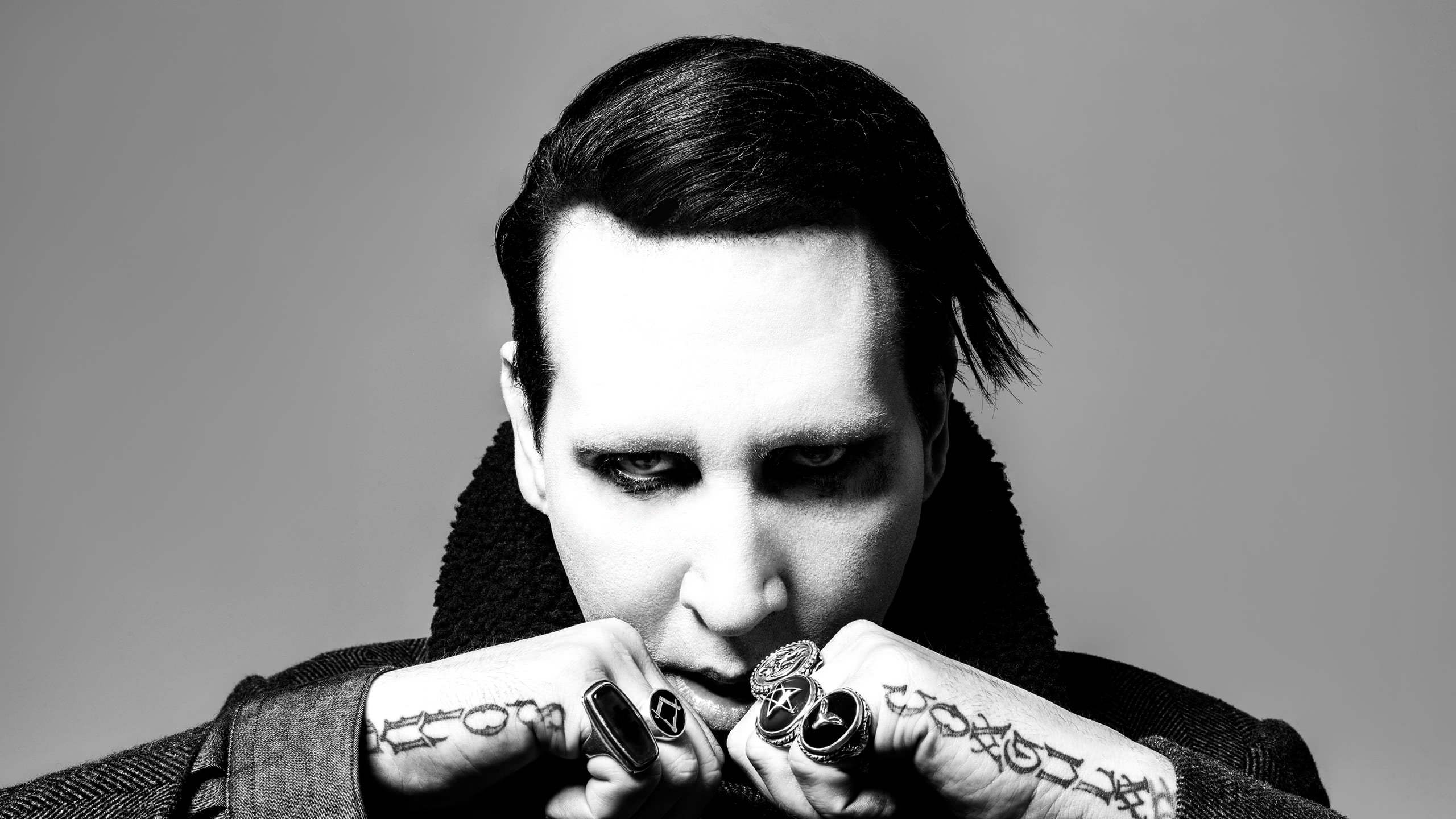 Marilyn Manson Portrait Wqhd 1440p Wallpaper - Marilyn Manson - HD Wallpaper 