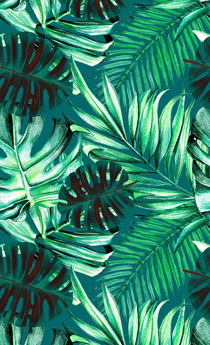 Rainforest Wallpaper Mindthegap Green/black Wp20108 - Mindthegap Rainforest - HD Wallpaper 