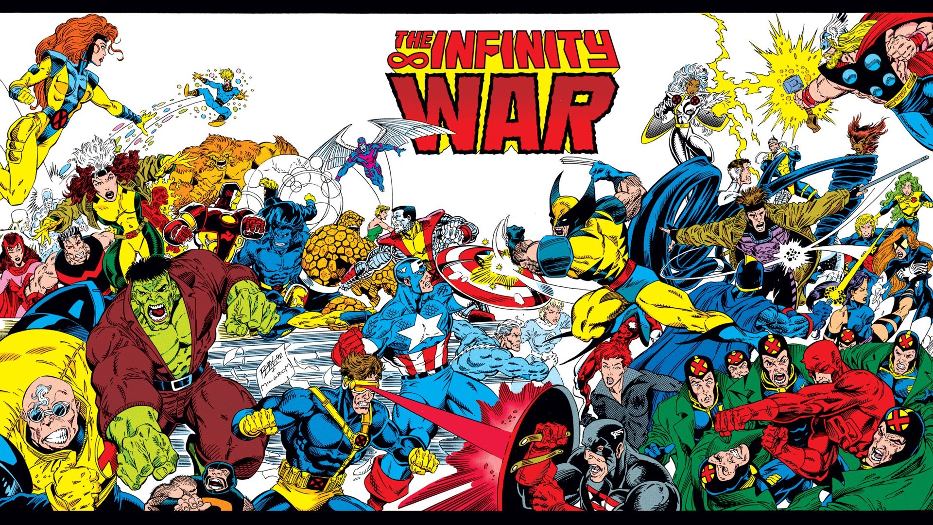 1920x1080, Vintage Wallpaper Marvel Comic 
 Data Id - Infinity War Part 2 Comics - HD Wallpaper 