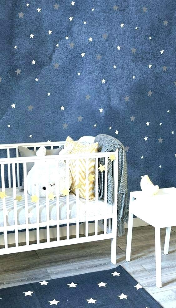Baby Room Wallpaper Wallpaper Borders Baby Rooms Baby - Night Sky Baby Room - HD Wallpaper 