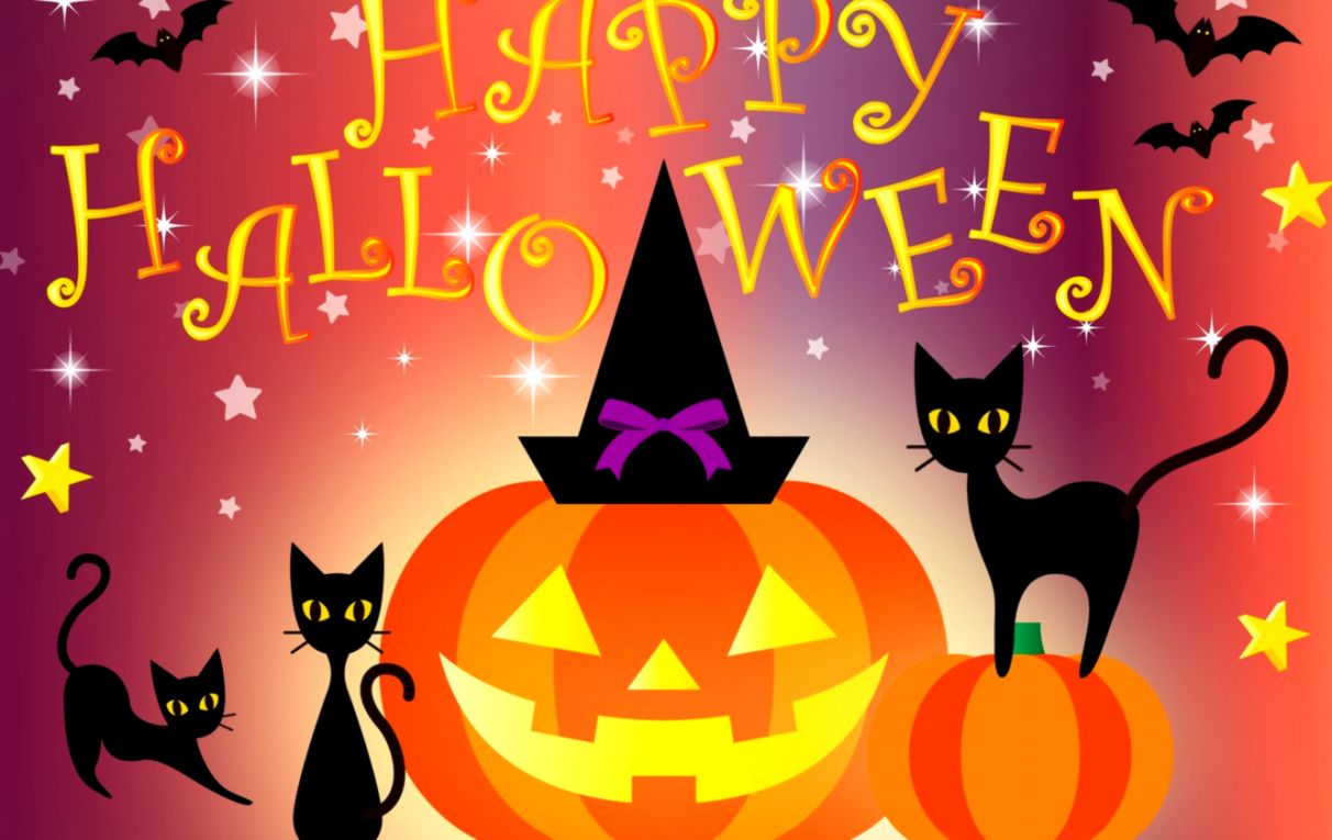 Wallpaper Holiday Halloween Postcard 31 Oct Images - Halloween October - HD Wallpaper 