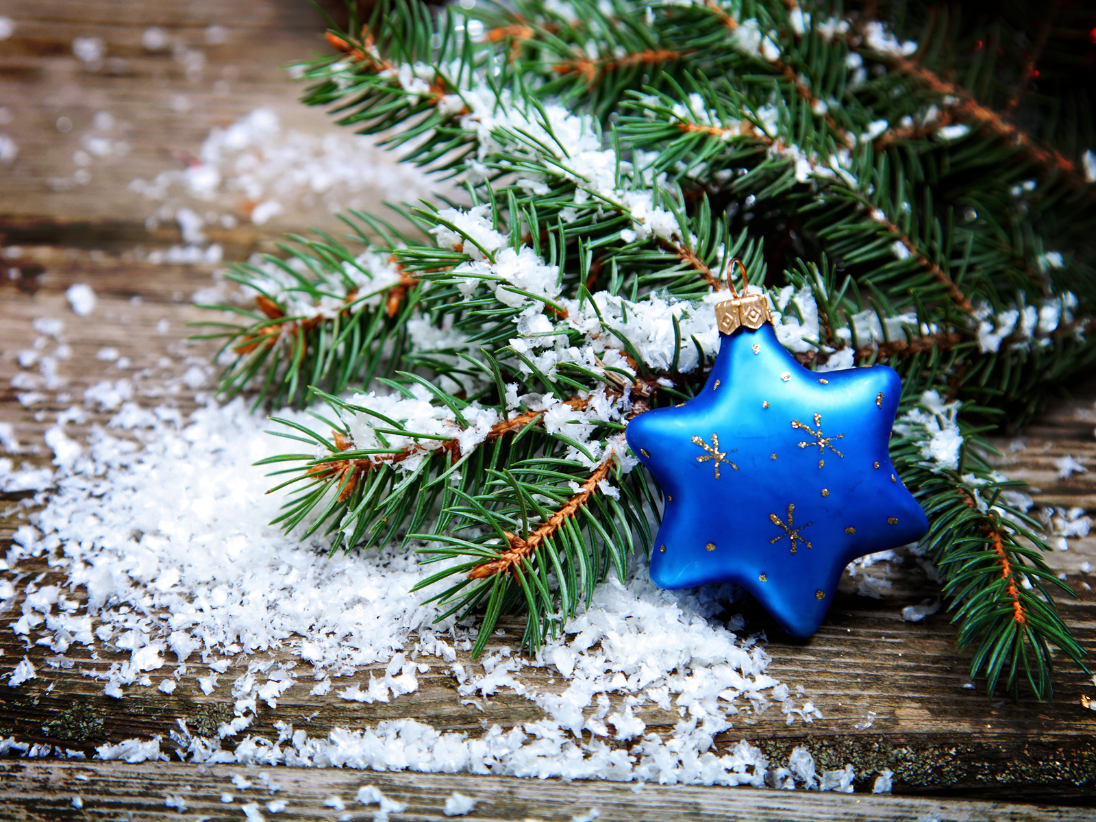 Blue Christmas Tree Hd - HD Wallpaper 