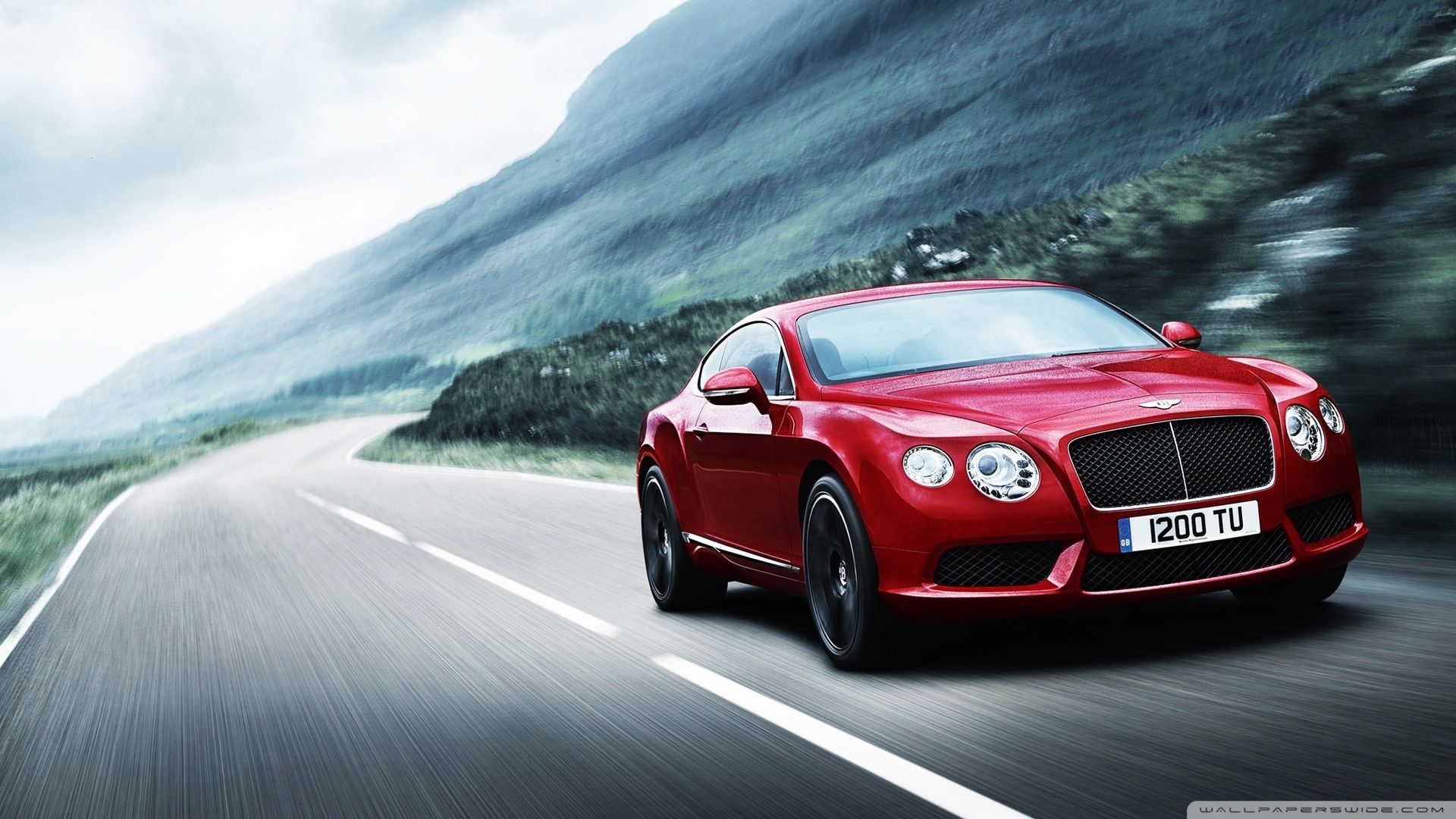 2012 Red Bentley Continental ❤ 4k Hd Desktop Wallpaper - Bentley Continental - HD Wallpaper 