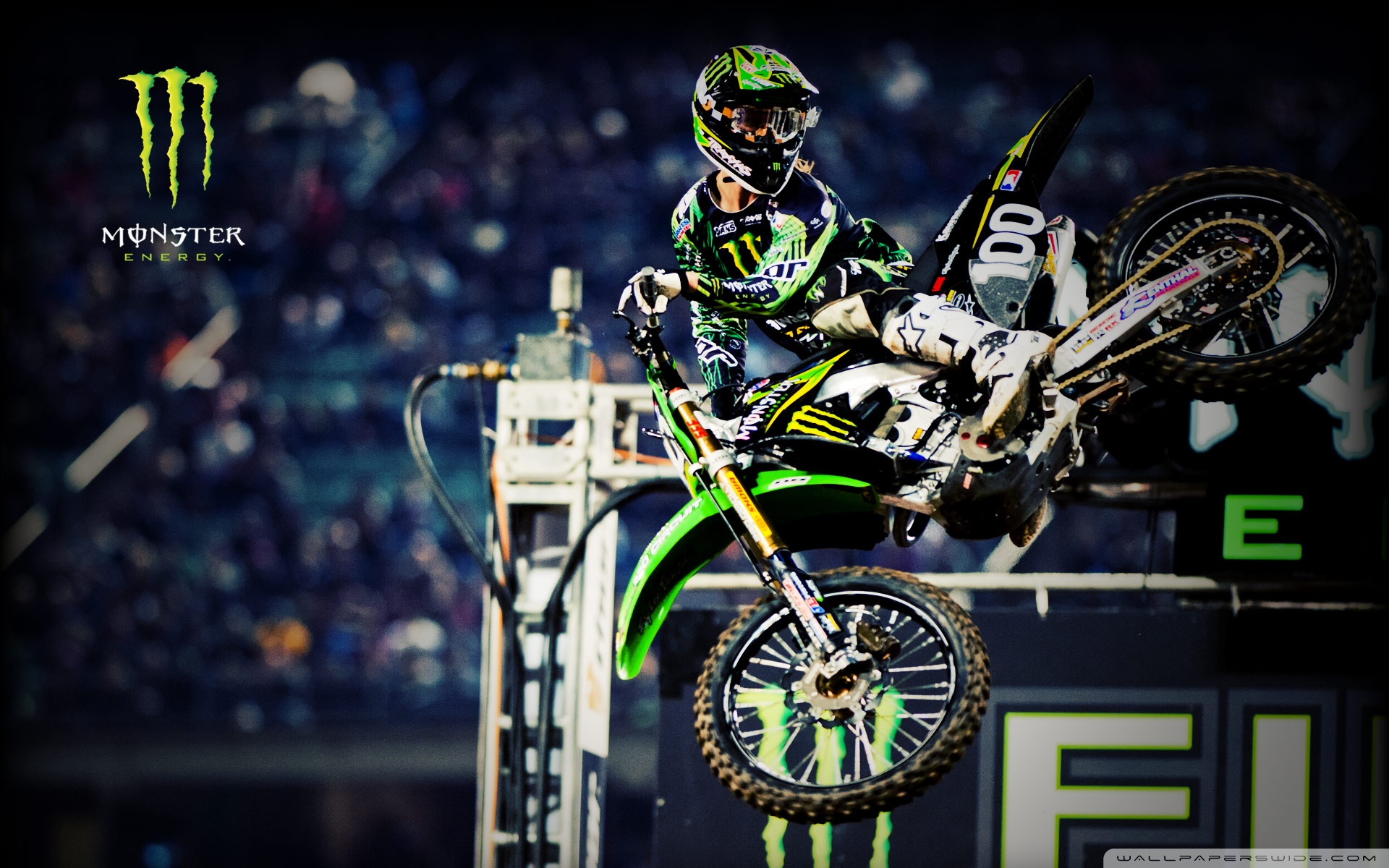 Motocross Monster Energy - HD Wallpaper 