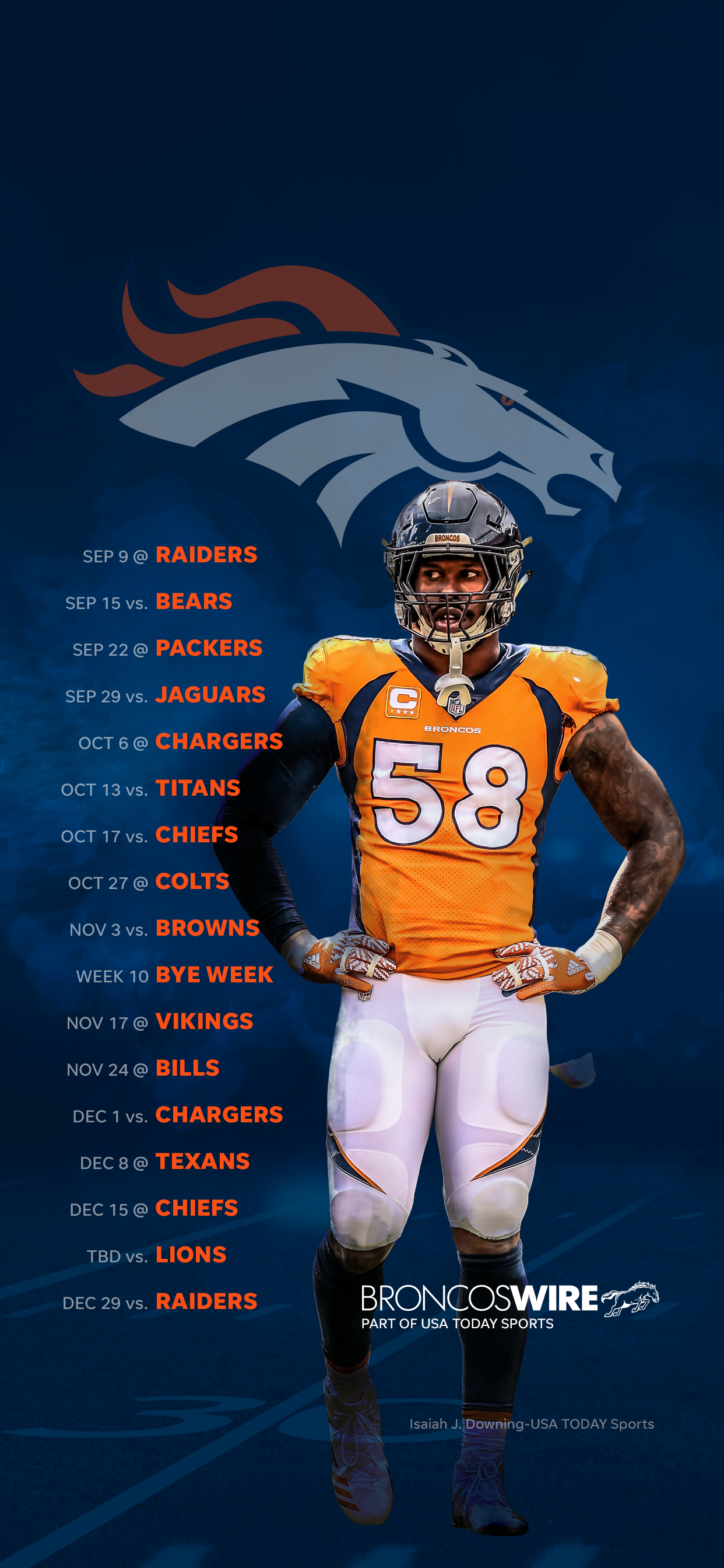 Denver Broncos 2019 Schedule - HD Wallpaper 