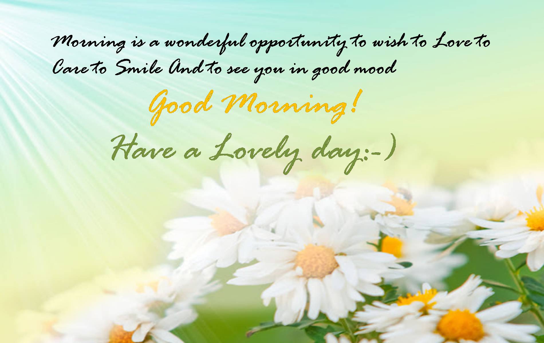 Goodmorning Wallpaper With Quotes - HD Wallpaper 