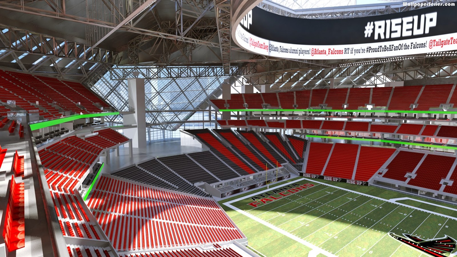 New Falcons Stadium Inside - HD Wallpaper 