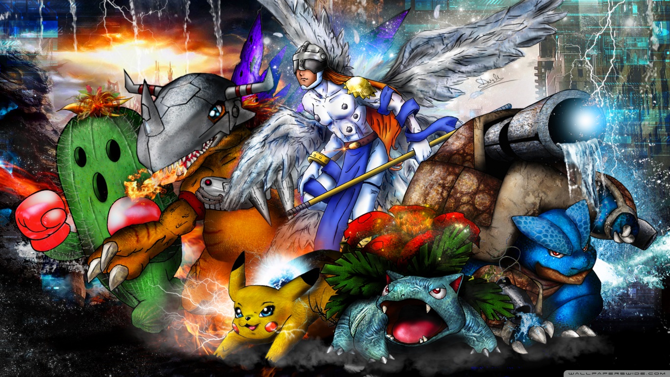 5 Piece Canvas Pokemon - HD Wallpaper 