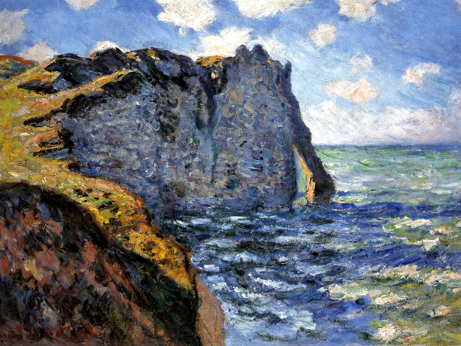 Claude Monet The Manneport - HD Wallpaper 