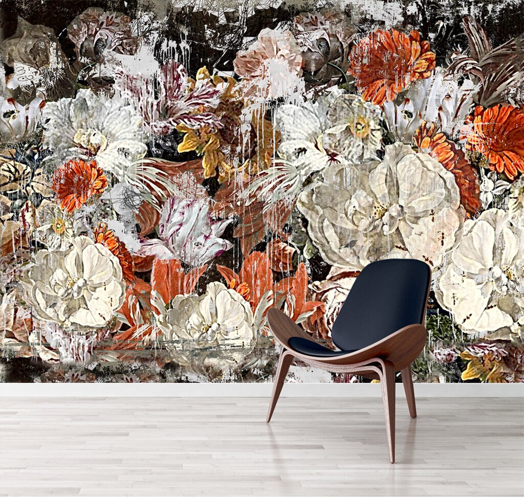 Still Life With Flowers - Chair - HD Wallpaper 