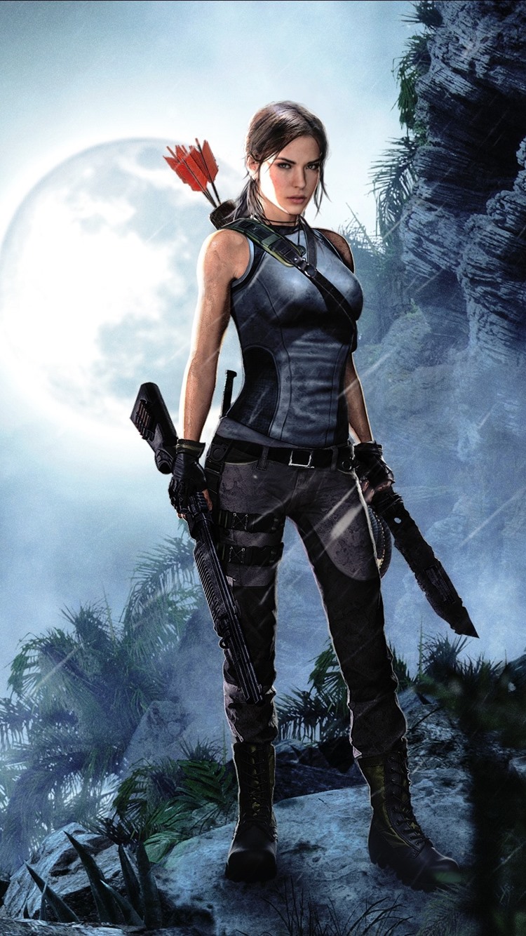 Iphone Wallpaper Shadow Of The Tomb Raider, Lara Croft - Shadow Of The Tomb Raider Iphone - HD Wallpaper 