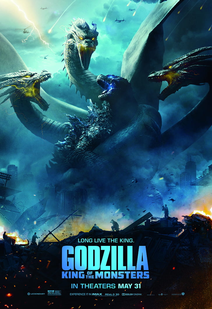 King Of The Monsters, Movies, King Ghidorah, Hd Wallpaper - Godzilla King Of The Monsters 2019 - HD Wallpaper 