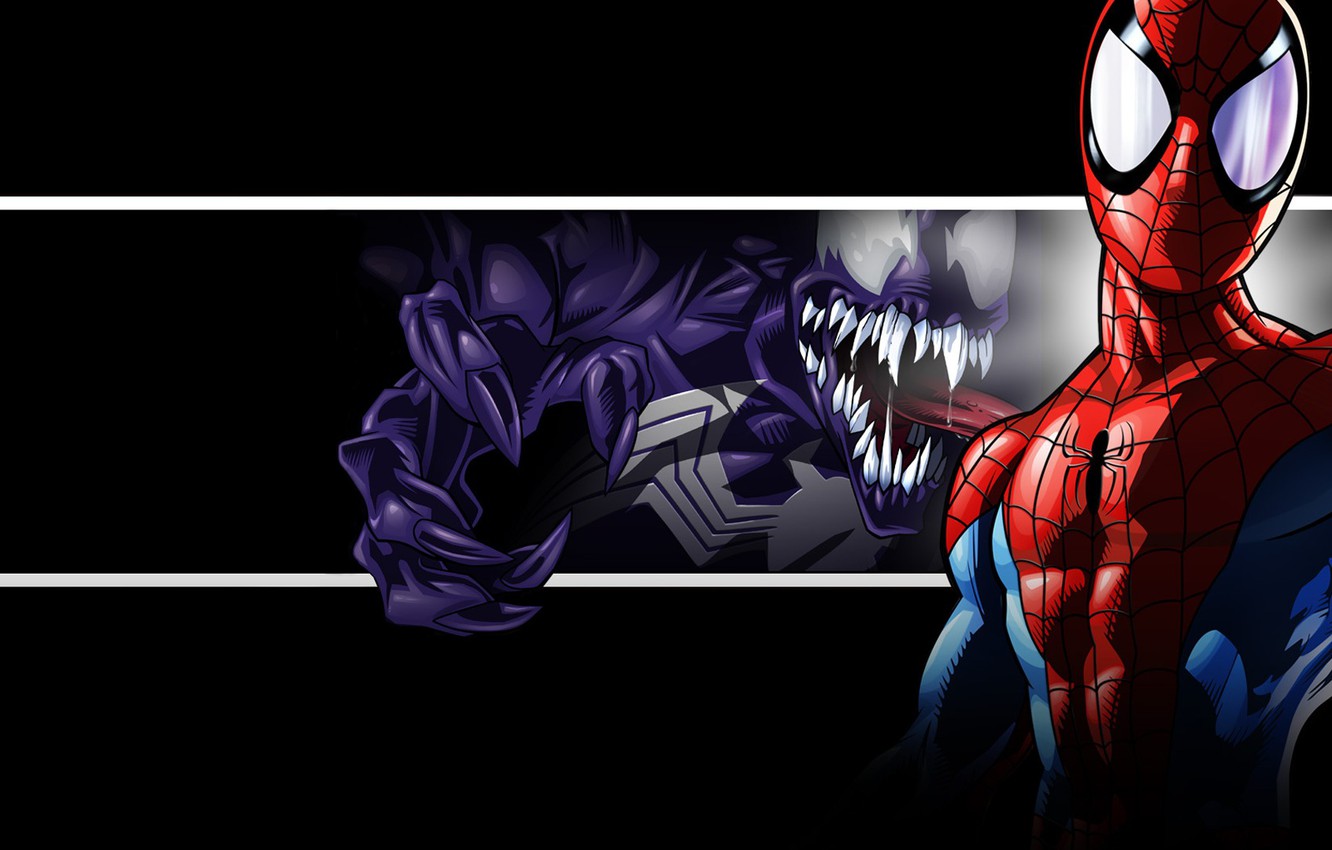 Photo Wallpaper Marvel, Comic, Comics, Venom, Venom, - Spider-man - HD Wallpaper 