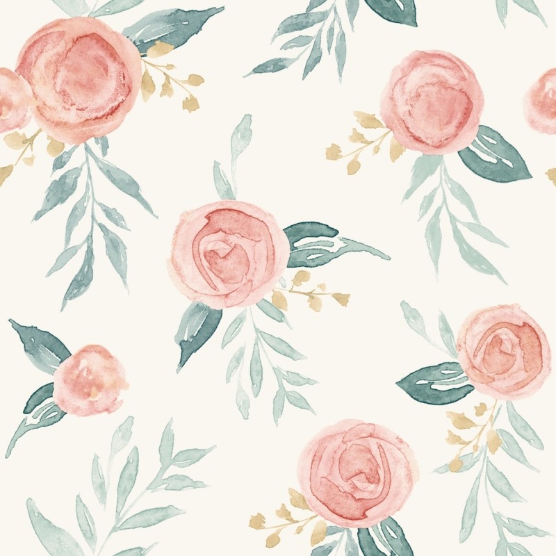 Magnolia Home Artful Prints And Patterns Wallpaper-watercolor - Roses Wallpaper Watercolor - HD Wallpaper 