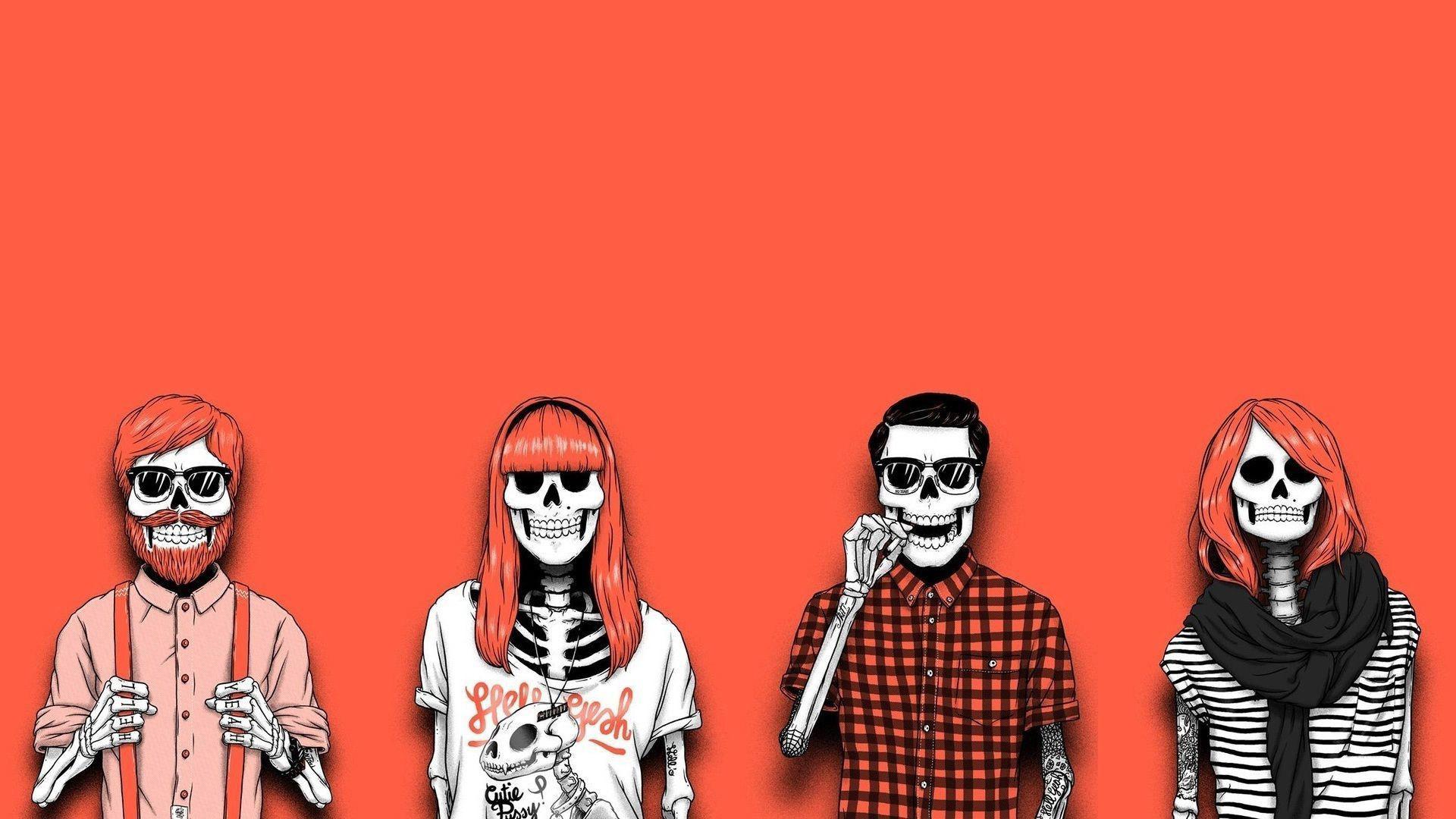 Skull People - Skull Art Wallpaper Hd - HD Wallpaper 