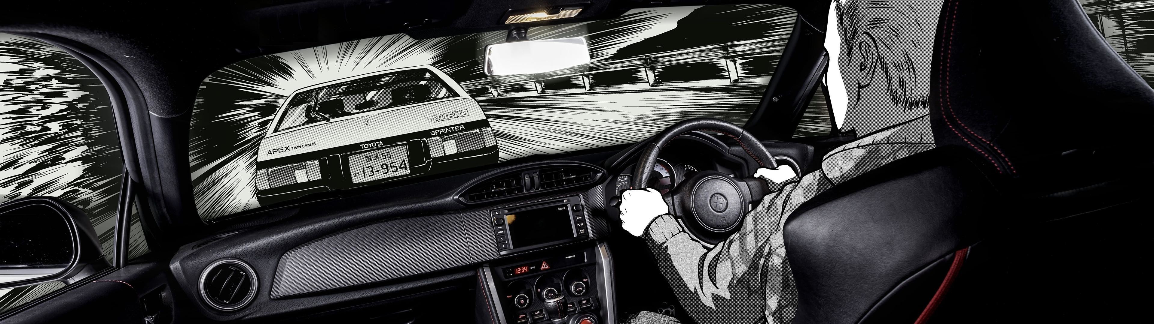 3840x1080, Initial D Images Hd Wallpapers 
 Data Id - Toyota 86 Initial D Interior - HD Wallpaper 
