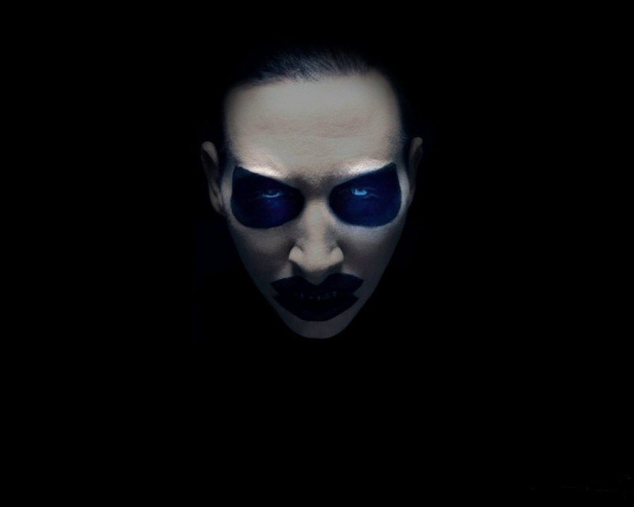 Marilyn Manson Devil Face - HD Wallpaper 